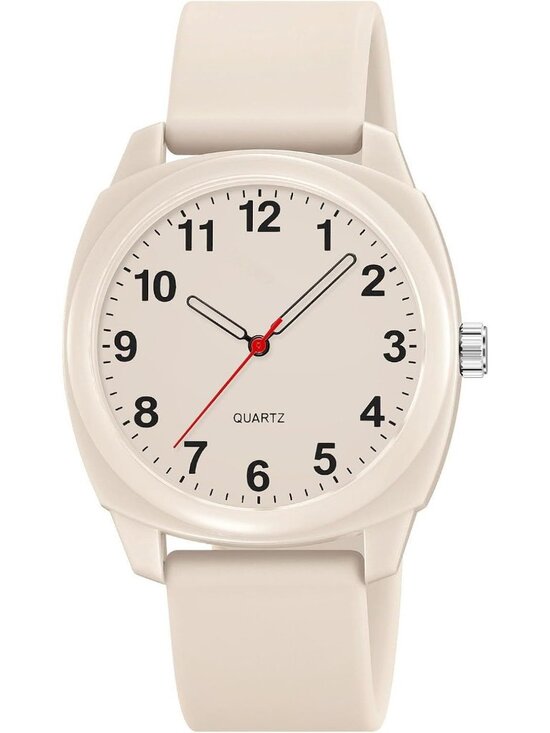 Accessories - Unisex Off-White Fashion Simple Analog Quartz Silicone Strap Waterproof Watch